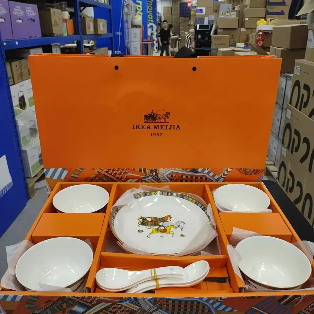 陶瓷餐具碗盘10件套礼盒装-高品质xx