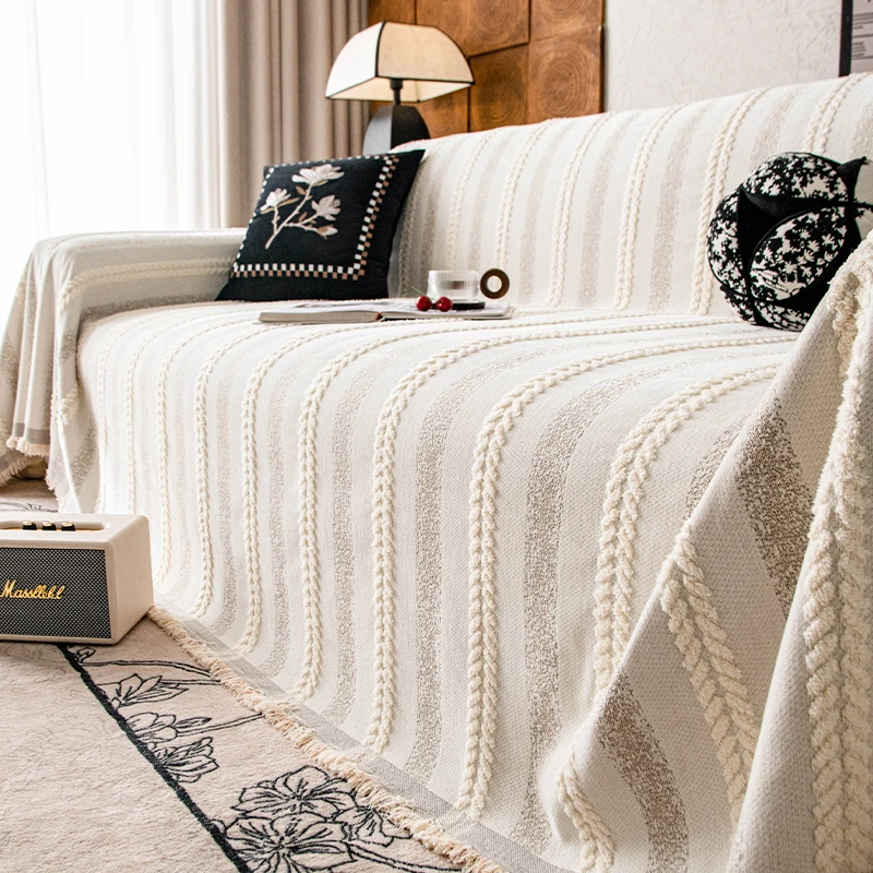 沙发巾盖巾全包万能套沙发套罩2024新款四季通用沙发垫防猫抓