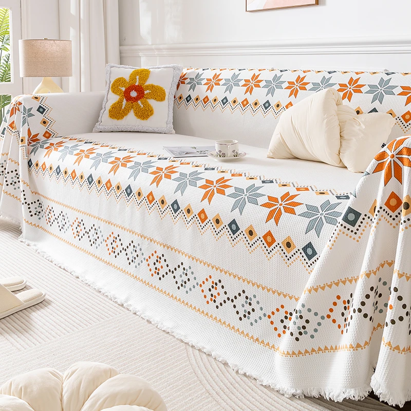 四季通用沙发盖巾全包万能套罩沙发垫防尘防猫抓沙发毯整张全盖