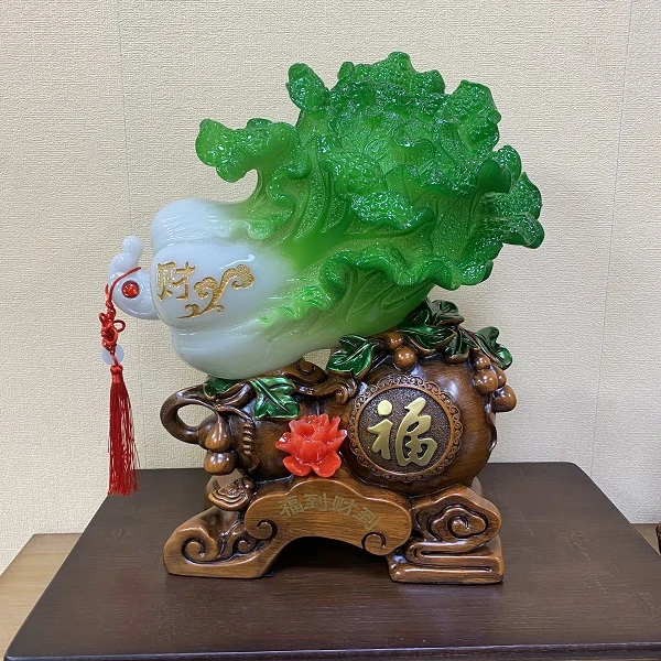 福到财到白菜摆件(长33高35）