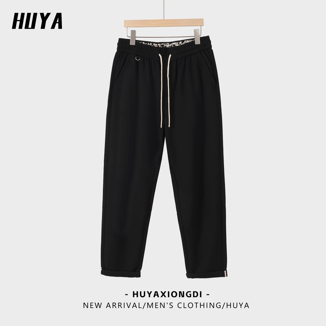 【莱赛尔休闲裤】HUYA秋季新款抽绳男士亲肤户外运动休闲裤58-1622