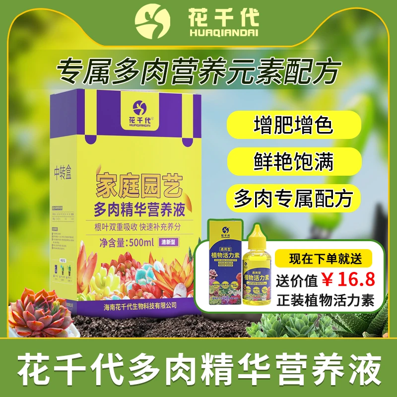 花千代多肉增肥抗病养根家庭园艺浓缩多肉营养液多肉植物增色生长
