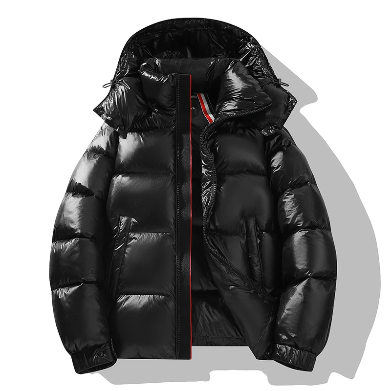 高端白鹅绒】官方正品冬季极寒亮面羽绒服男女款轻奢高级保暖外套