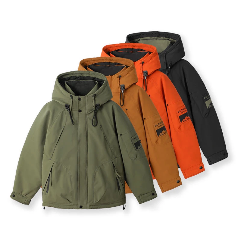 『使徒行者』冬季户外工装连帽加厚休闲百搭情侣款羽绒服防风外套