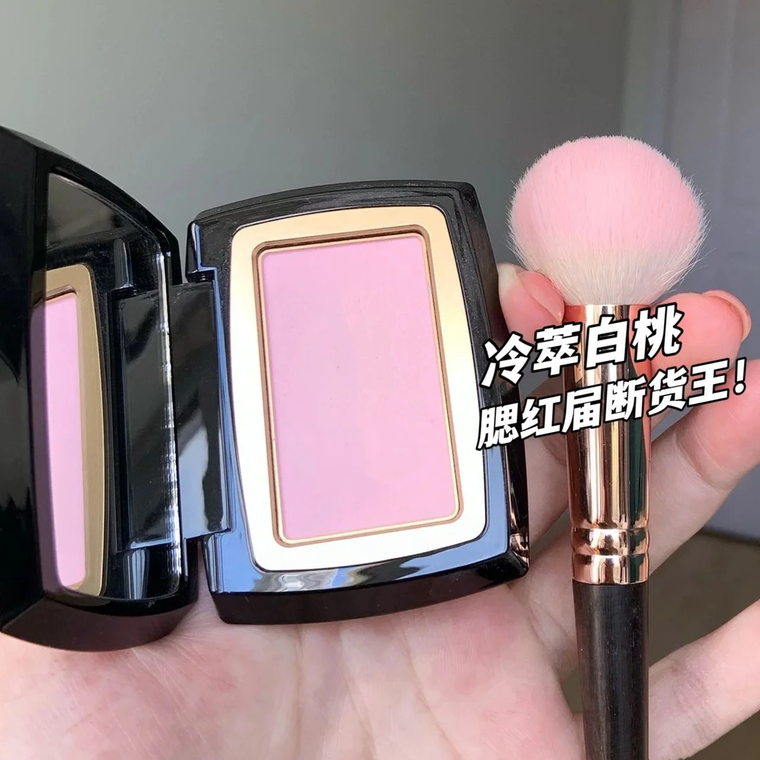 单色腮红盘肉粉腮红蜜桃粉珠光带闪哑光防水奶油橘提亮肤色彩妆女