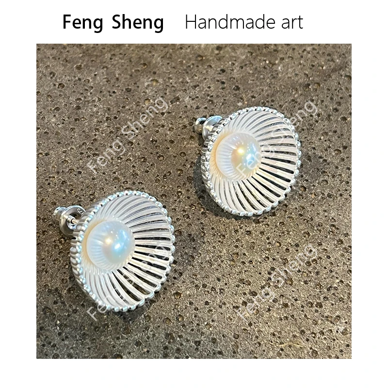 925银耳饰 Feng Sheng 小众设计师款 花朵耳环 百搭气质