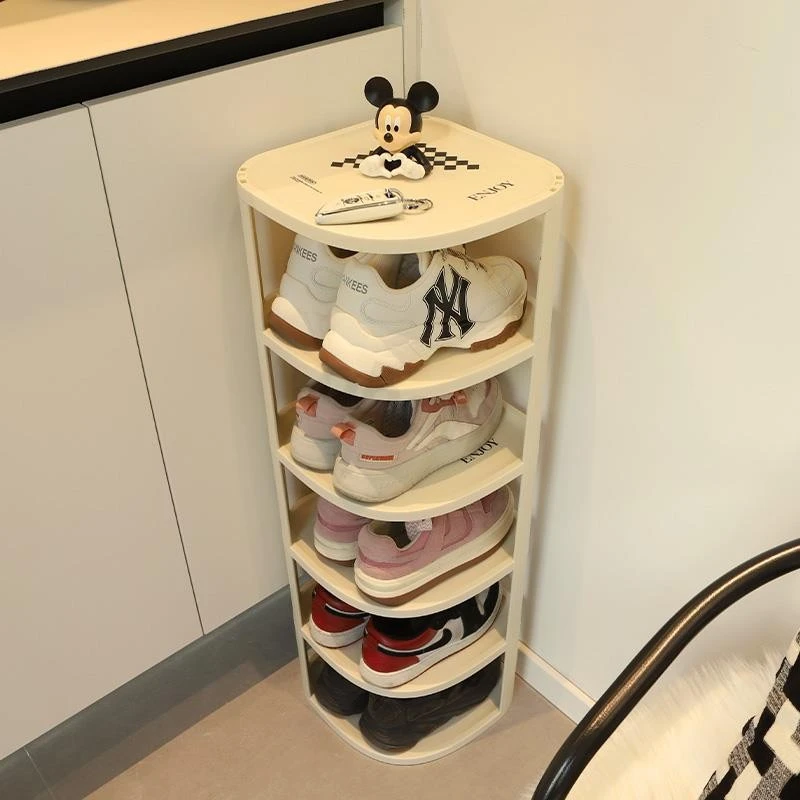 简易鞋架门口家用夹缝小型出租屋宿舍鞋柜结实耐用多层防尘鞋架子