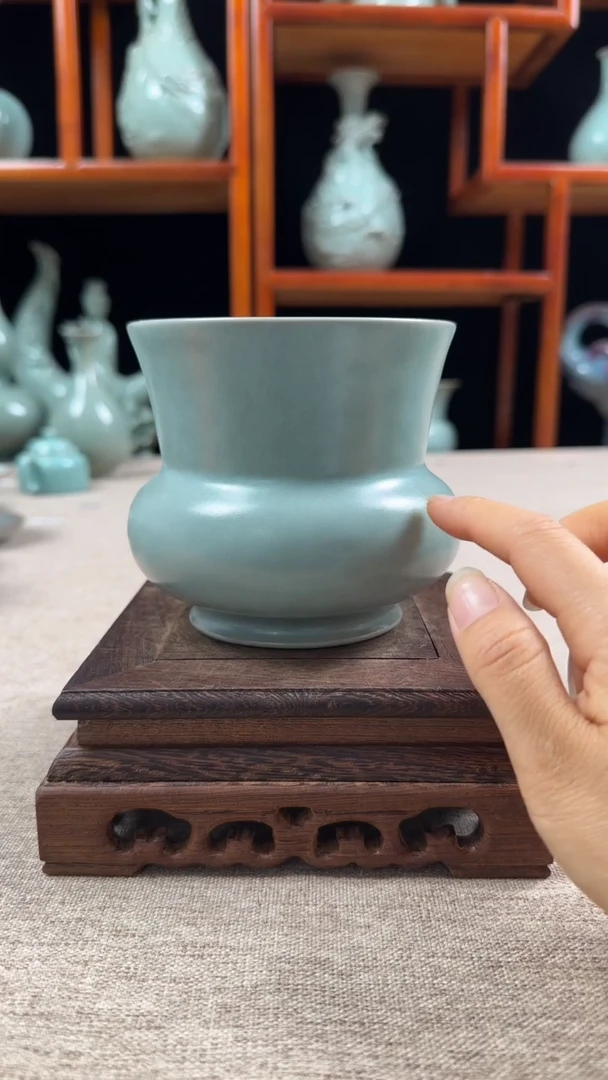 【闪购商品】摆件汝瓷仿古小建水(微瑕介意勿拍)