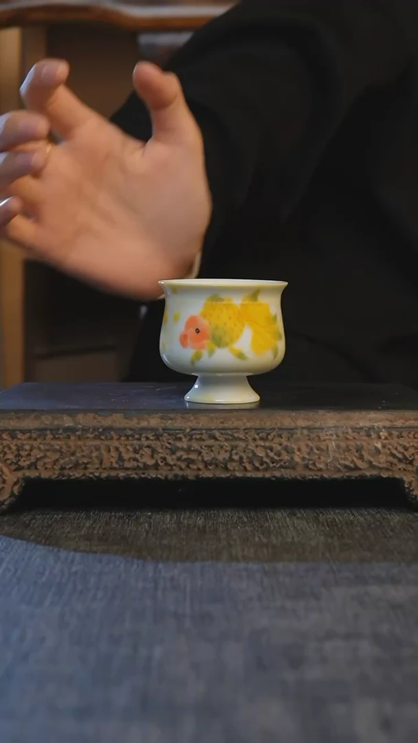 【闪购商品】A黄鱼高脚玉兰杯@@D0303