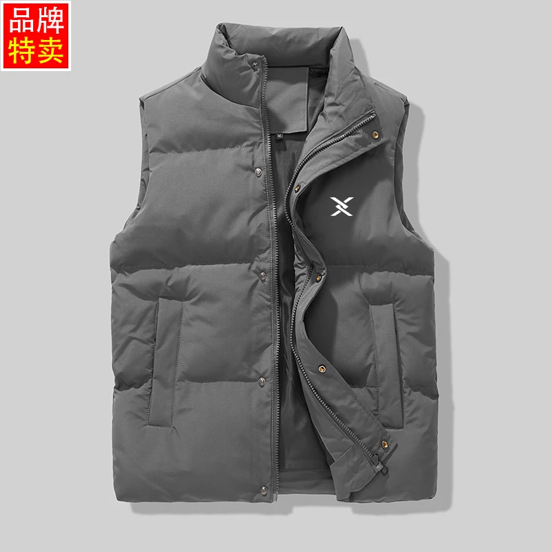 品牌潮流棉马甲男2025年新款休闲百搭大码外穿立领保暖坎肩外套女
