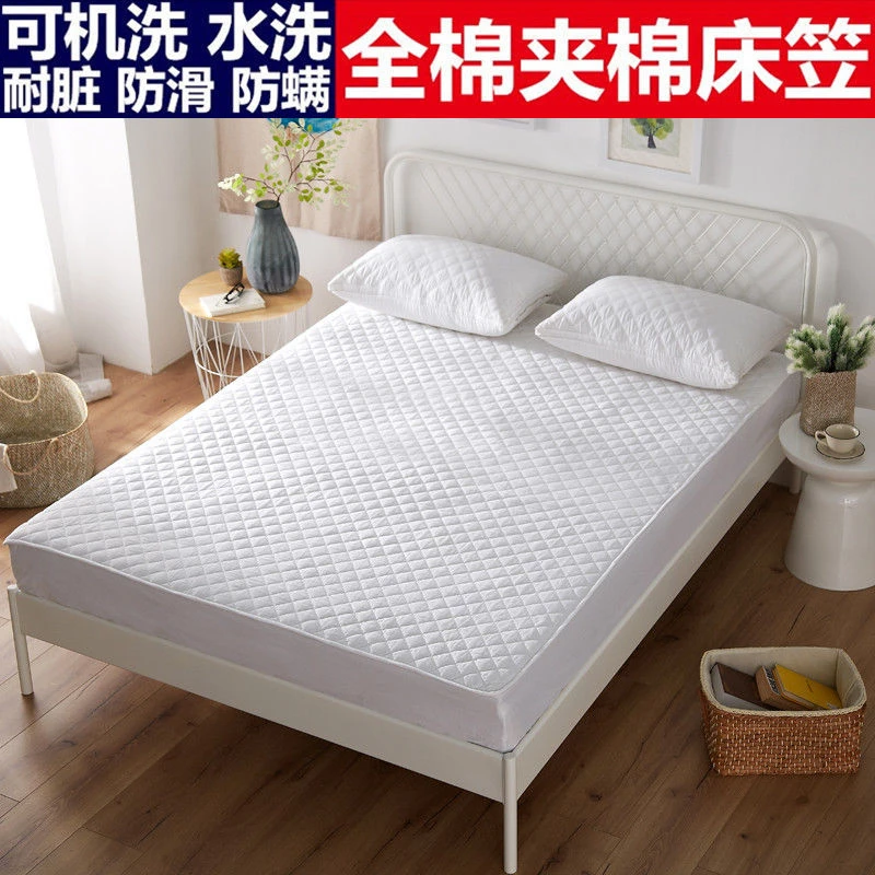杰娜-酒店纯棉床笠罩床可机洗夹棉防尘防螨透气