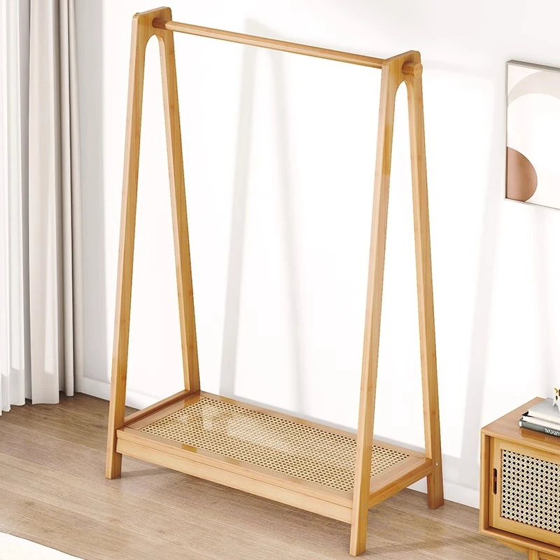 衣帽架落地卧室放衣服多功能收纳架家用简易置物架客厅加厚挂衣架