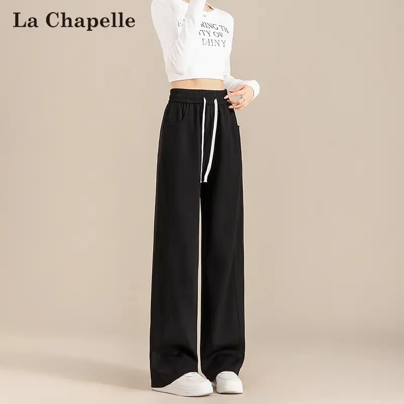 【拉夏贝尔】2024新款加绒款百搭休闲裤女L4H233HF002