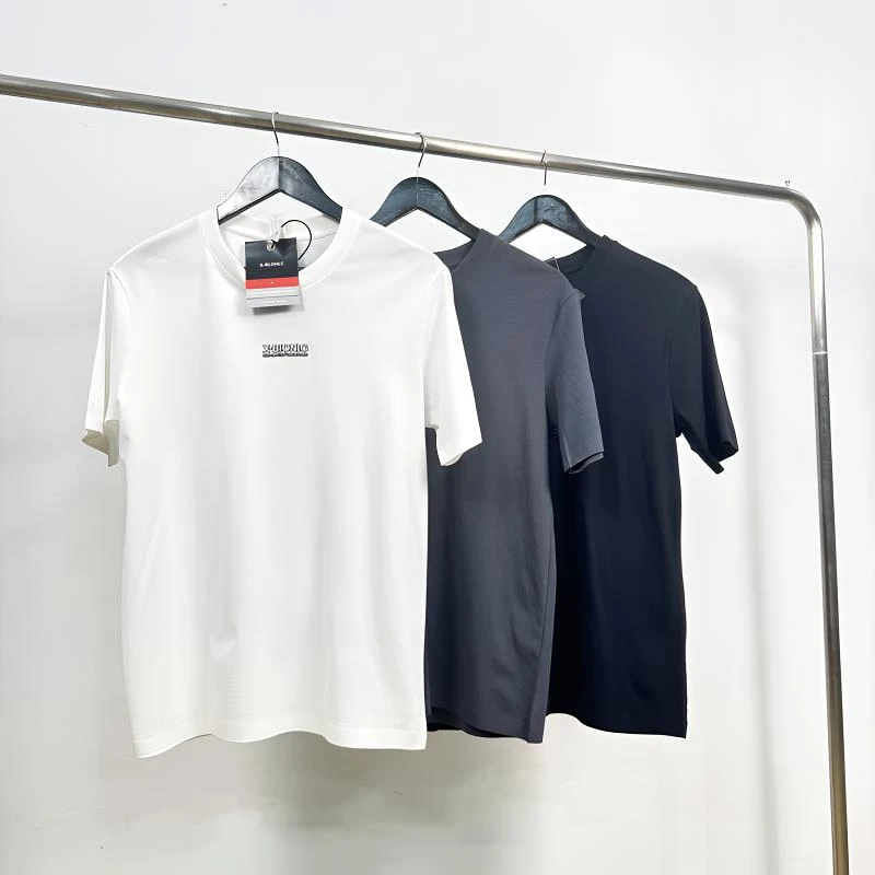X-B1835轻奢线下撤柜弹力夏季透气圆领商务户外休闲男款T恤修身