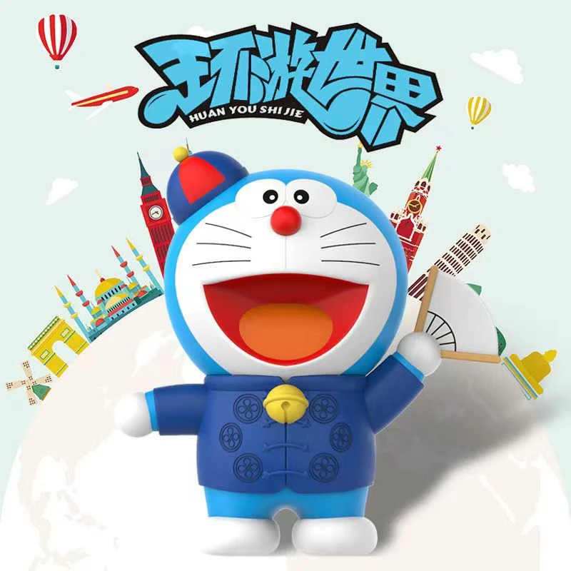 正版哆啦A梦手办盲盒公仔摆件礼物网红新款ins风女孩机器猫小叮当