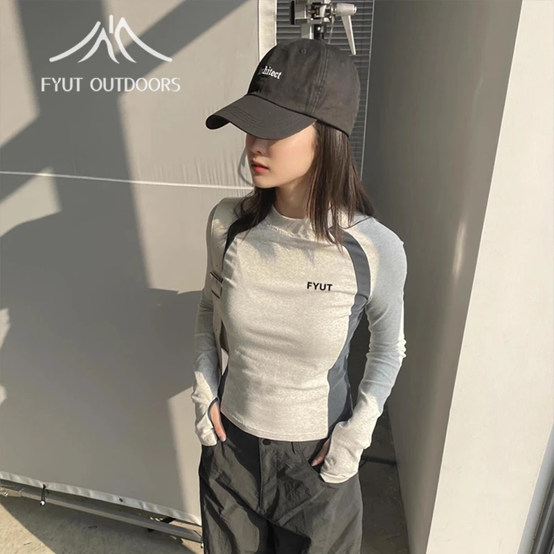 FYUT户外速干长袖透气宽松运动上衣新款男女徒步登山骑行健身长袖