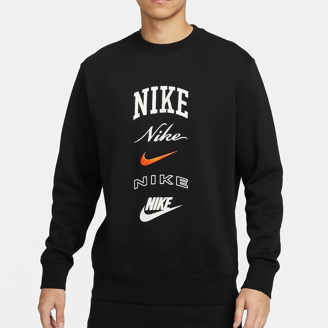 Nike/耐克Club Fleece2024春季男子运动休闲卫衣套头衫FN2611010