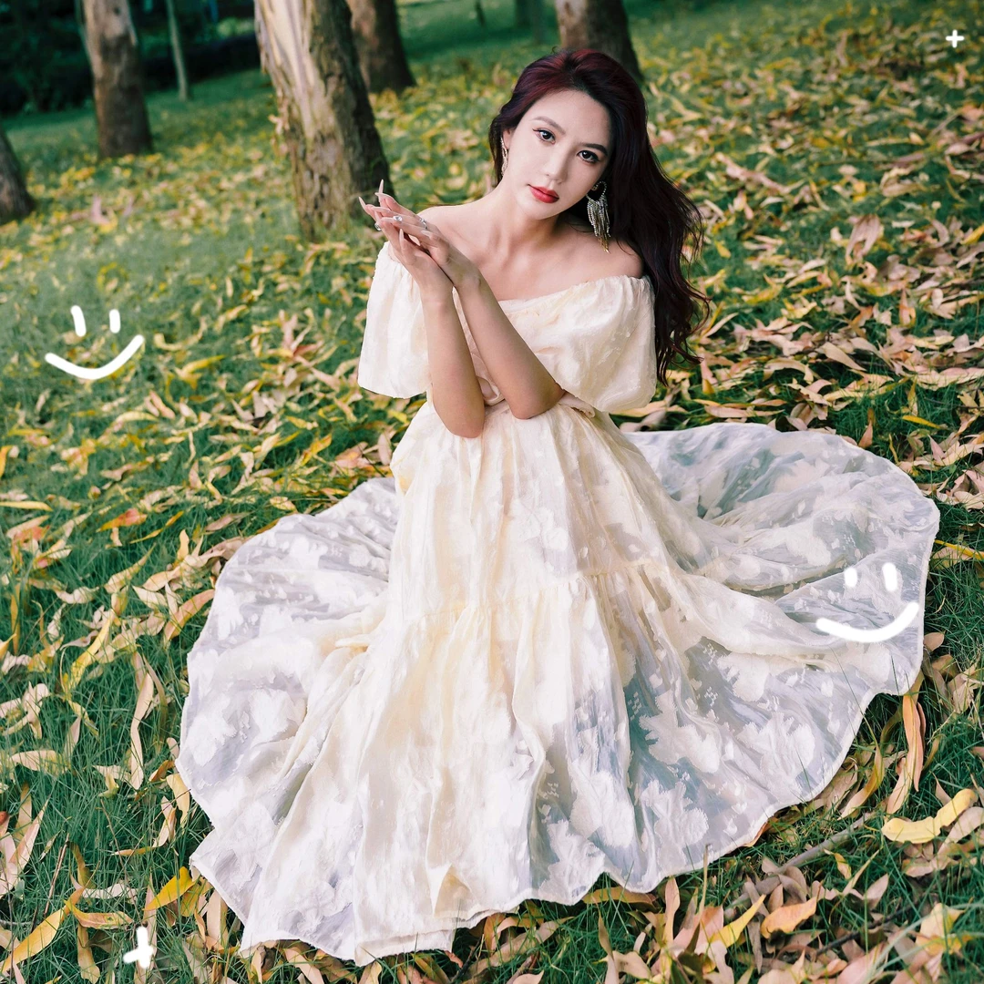 【星姐推荐】星原创高级定制【浪漫马黛】设计师款夏季轻奢名媛连衣裙