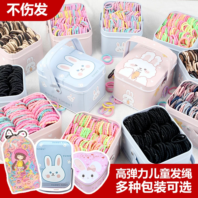 小女孩头饰宝宝不伤发小号扎头发拇指发圈婴儿幼儿园女童发饰头绳