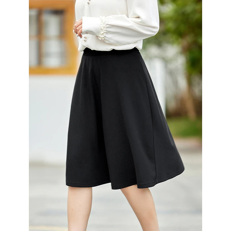 MsShe大码女装新款高腰上档次裙子弹力A字半身裙MH108181