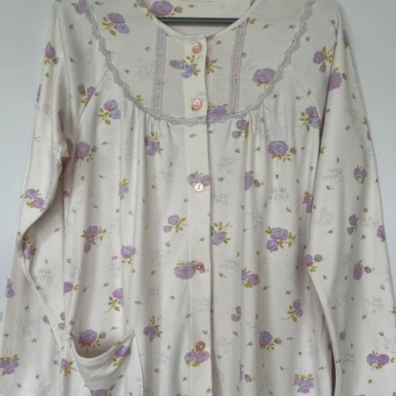 开斐开发女套装睡衣家居服长袖女士碎花