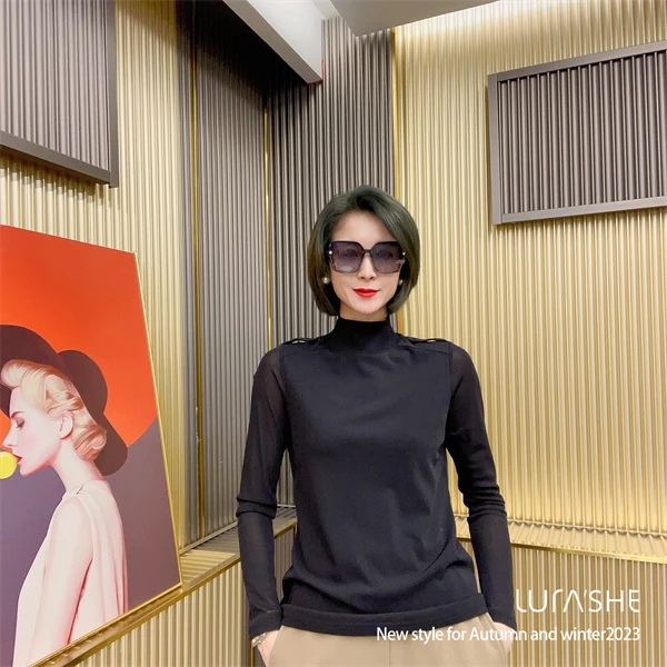 【璐然圣创】简约气质百搭休闲打底衫55723