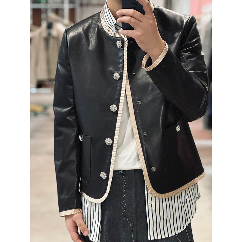 (主店）55000版“秀场VIP限定Clubman 法式优雅UK皮胚小羊皮”短夹克