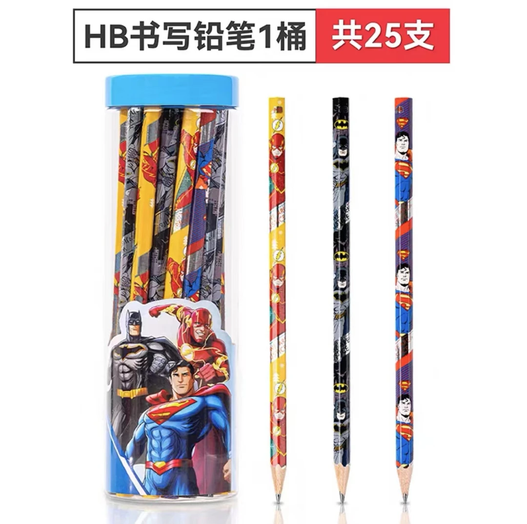dc正义联盟25支六角杆小学生高颜值考试铅笔HC103-HB