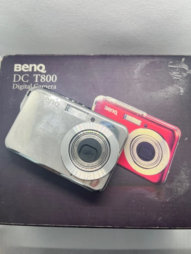 9新 Benq/明基 DC T800 800w像素3x变焦 带原盒 银色 ccd 照相机