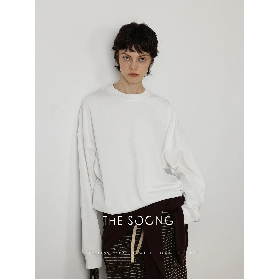 THESOONG|"无限回购2.0"加厚糯米绒暖肤基础tee圆领上衣HZTX5630