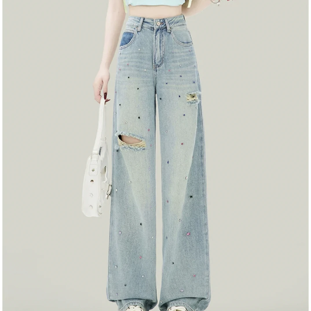 5号链接牛仔裤直筒默认瑕疵仅退款关黑