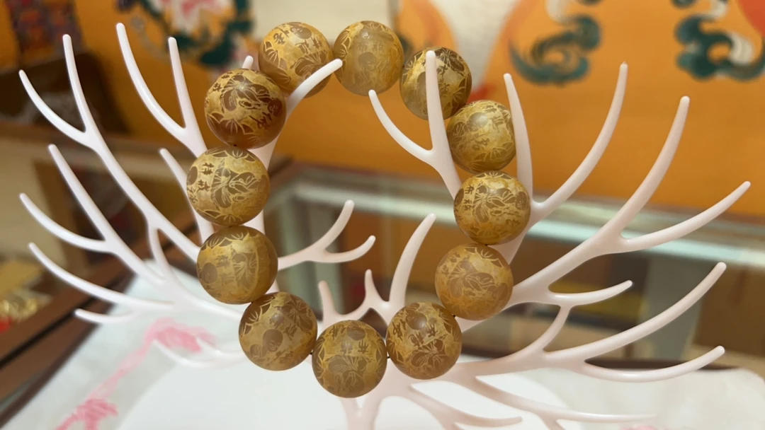 非金属树脂手链 西藏复古手链手串带佛语手工