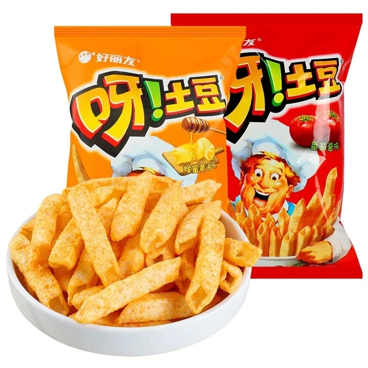 好丽友呀土豆蜂蜜味薯条办公室儿童解馋小零食休闲小吃食品大礼包