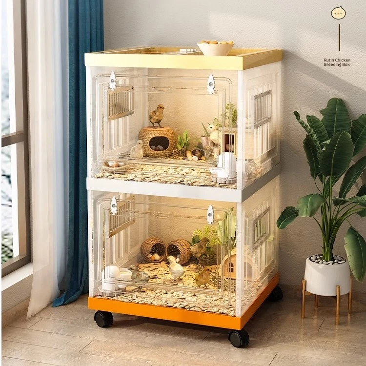 芦丁鸡饲养箱观赏鸟笼专用孕雏家用养殖笼花枝鼠金丝熊专用仓鼠笼