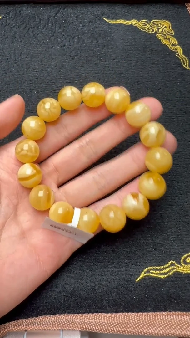 【闪购商品】蜜蜡手串未镶嵌蜜蜡手串@@HBML000019