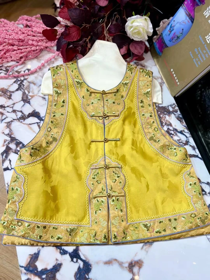 2024秋季新款高端刺绣两面可穿国潮民族风新中式马夹