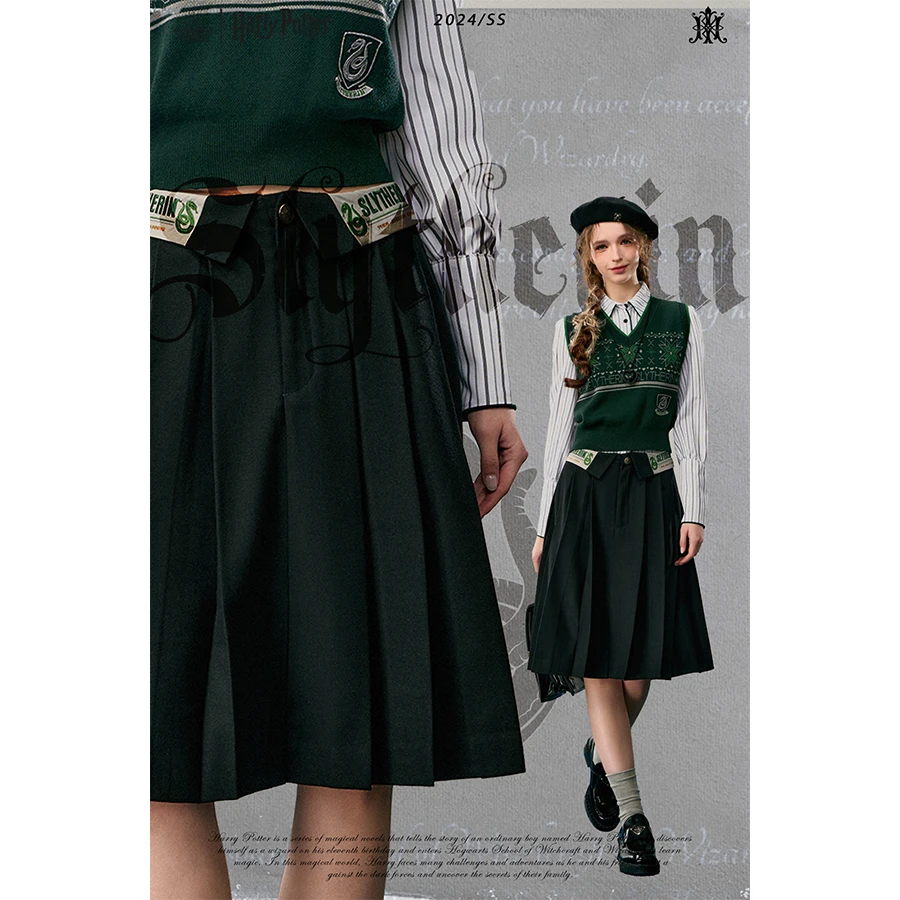 【Kyouko】哈利波特正版联名款半身裙2024拼接设计感学院裙子