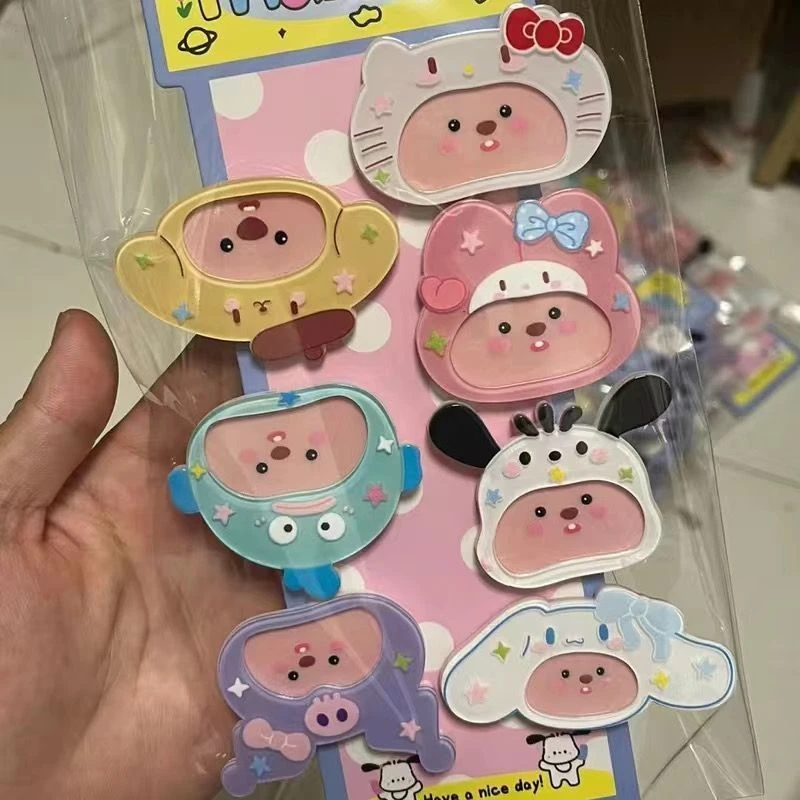 Loppy海狸三丽鸥发夹可爱甜美少女心卡通鸭嘴夹刘海边夹头饰发卡