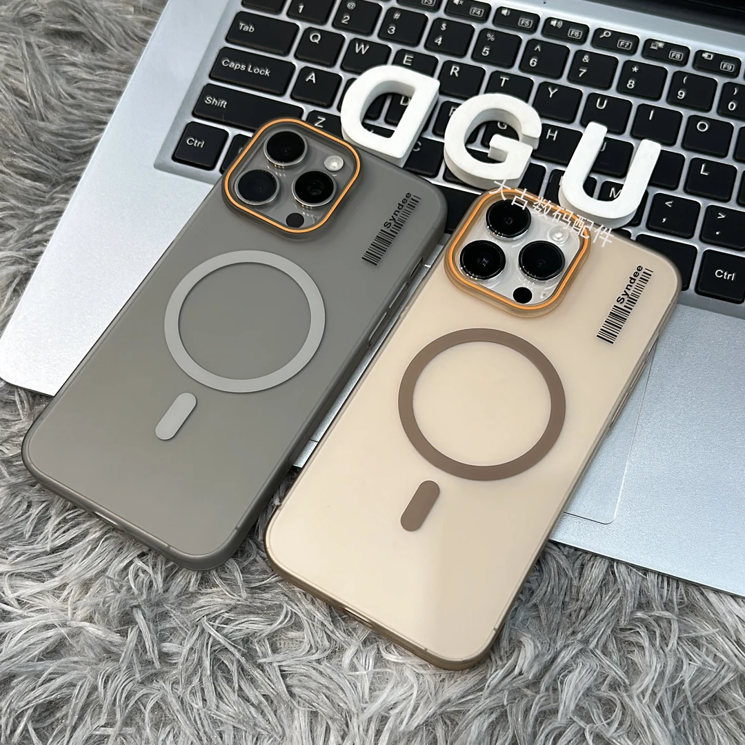 适用苹果17/16/15/14/13镜头镂空柔纱超薄磁吸iPhone17pro手机壳