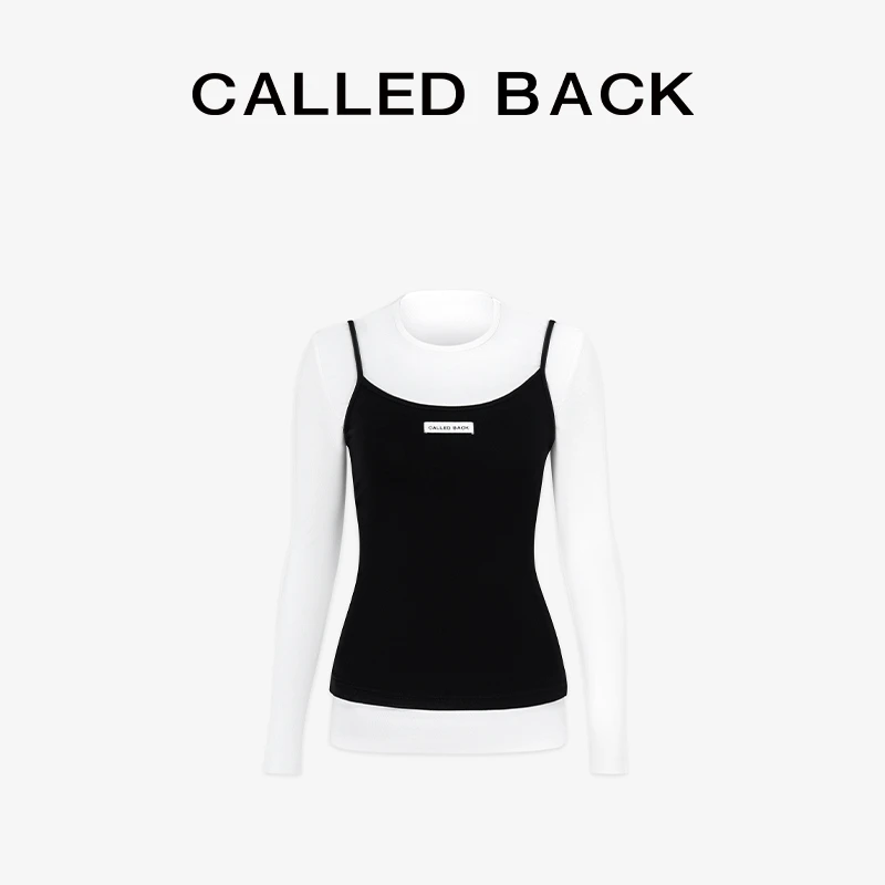 CALLED BACK2024新款女款假两件休闲百搭简约内搭242471
