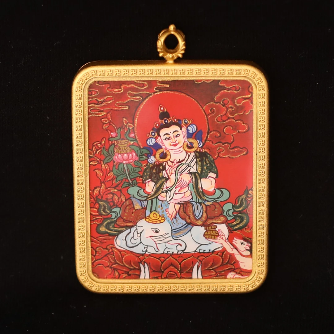 普贤 纯手绘 唐卡