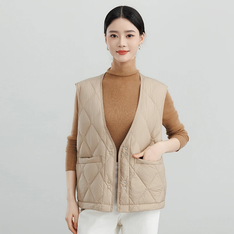 羽绒服女马夹轻薄短款马甲显瘦百搭秋冬季时尚外穿女士保暖韩版新