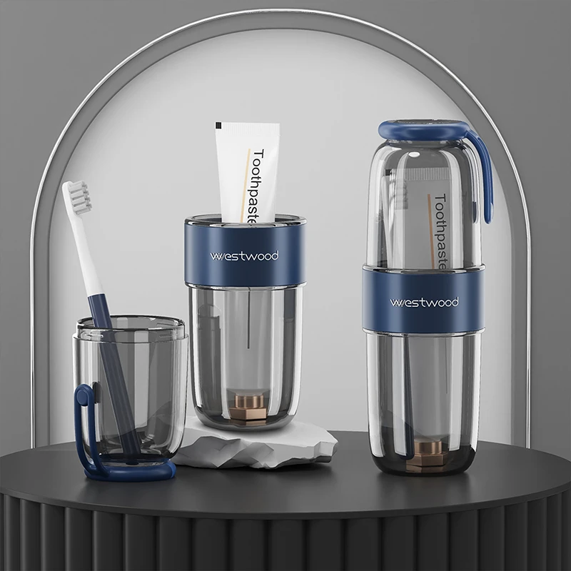 旅行洗漱杯便携式刷牙漱口杯子电动牙刷收纳盒家用牙具盒洗漱套装