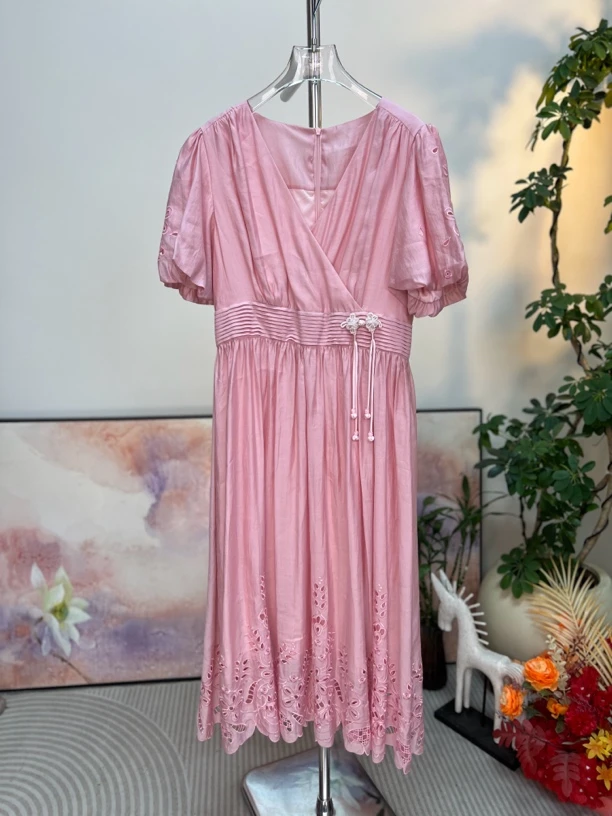 159孤品NO退No换刺绣连衣裙