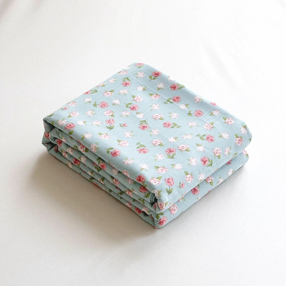 【京かわ会社】纯棉 加厚细纱粗布 双人床单 220*245cm 茉海