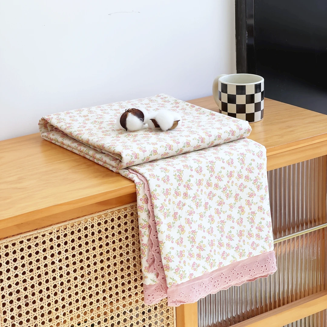 【京かわ会社】全棉100支匹马棉花边被罩200*230cm 半暖时光