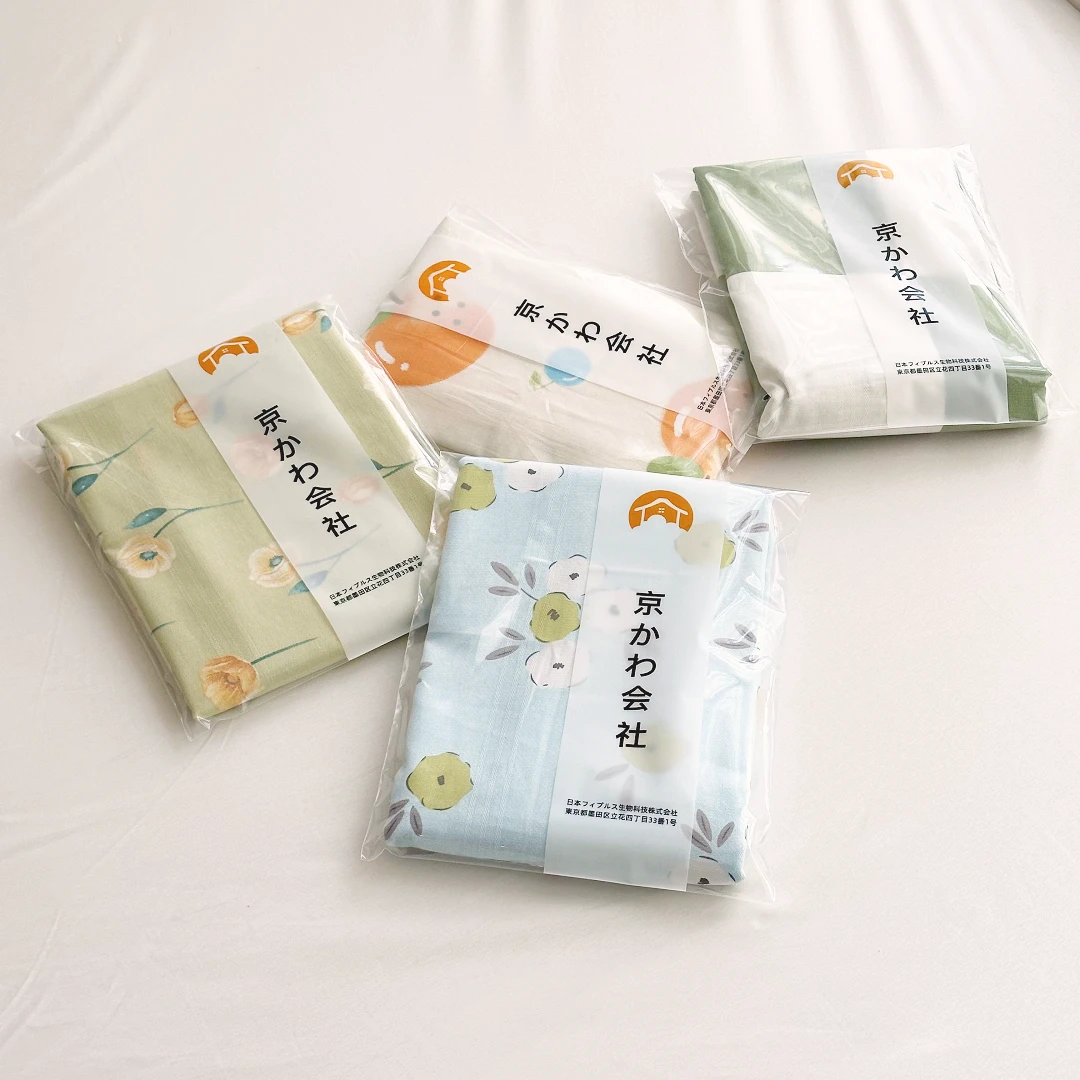 【京かわ会社】四季通用粗布枕套一对装48*74cm  随机花色  粗布