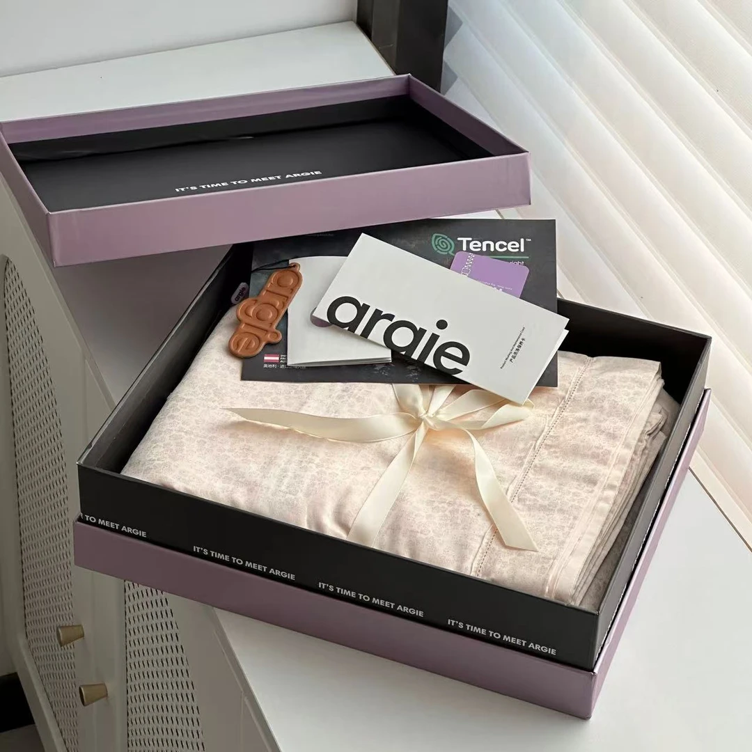 专享【京かわ会社】高端argie提花四件套 亚朵-香槟金