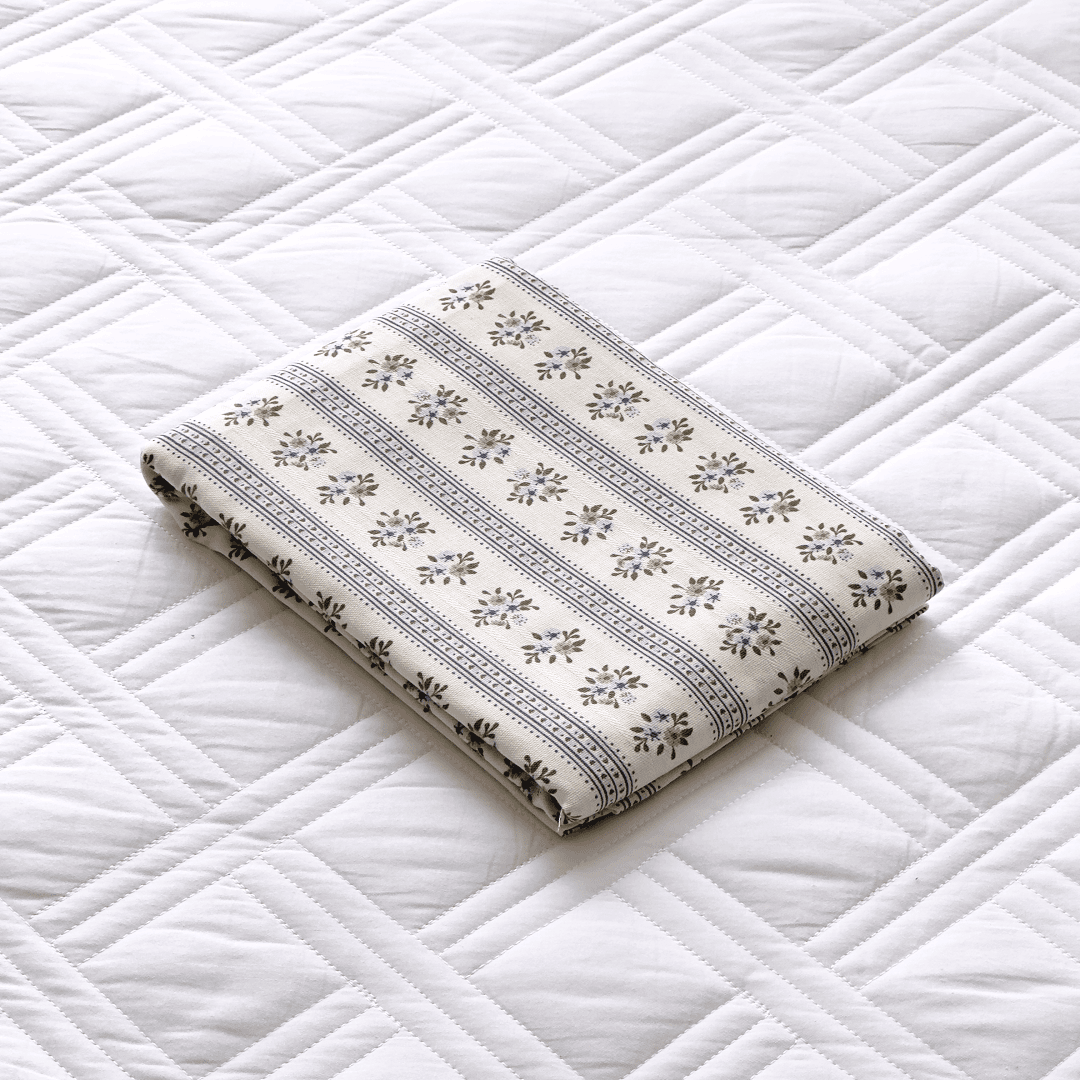 【京かわ会社】四季通用粗布枕套一对装50*80cm 午后阳光