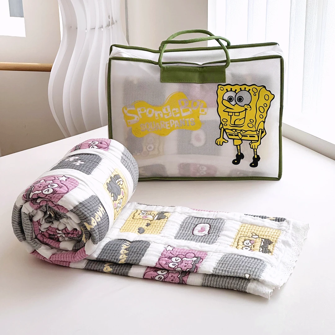 【京かわ会社】莱赛尔天丝果冻被泡芙被 150*200cm 方格宝贝